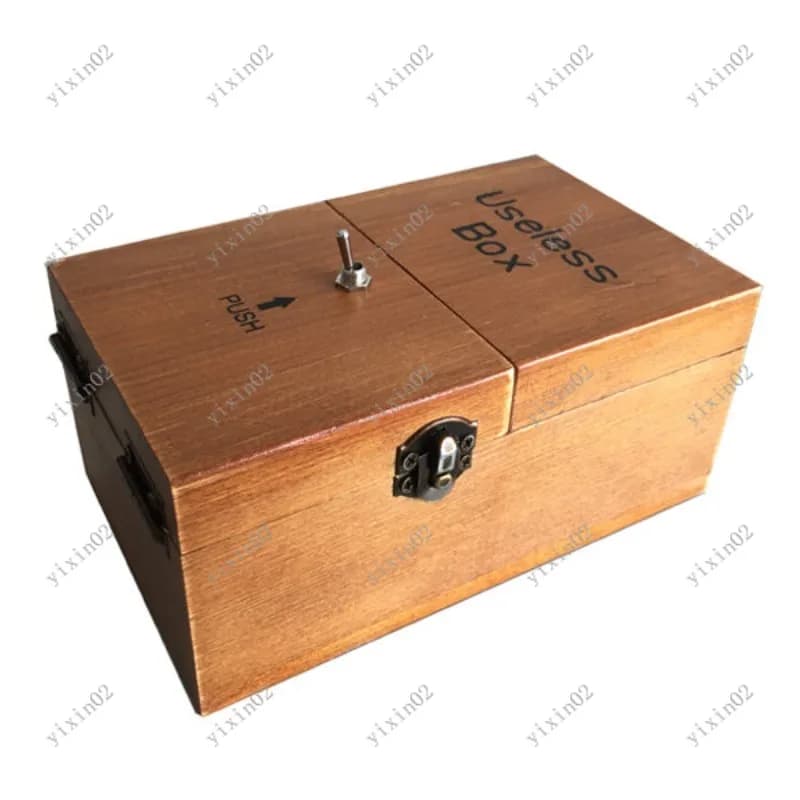 Creative Useless Box Funny Stress Relief Desk Toy Unique Gag Gift for Friends