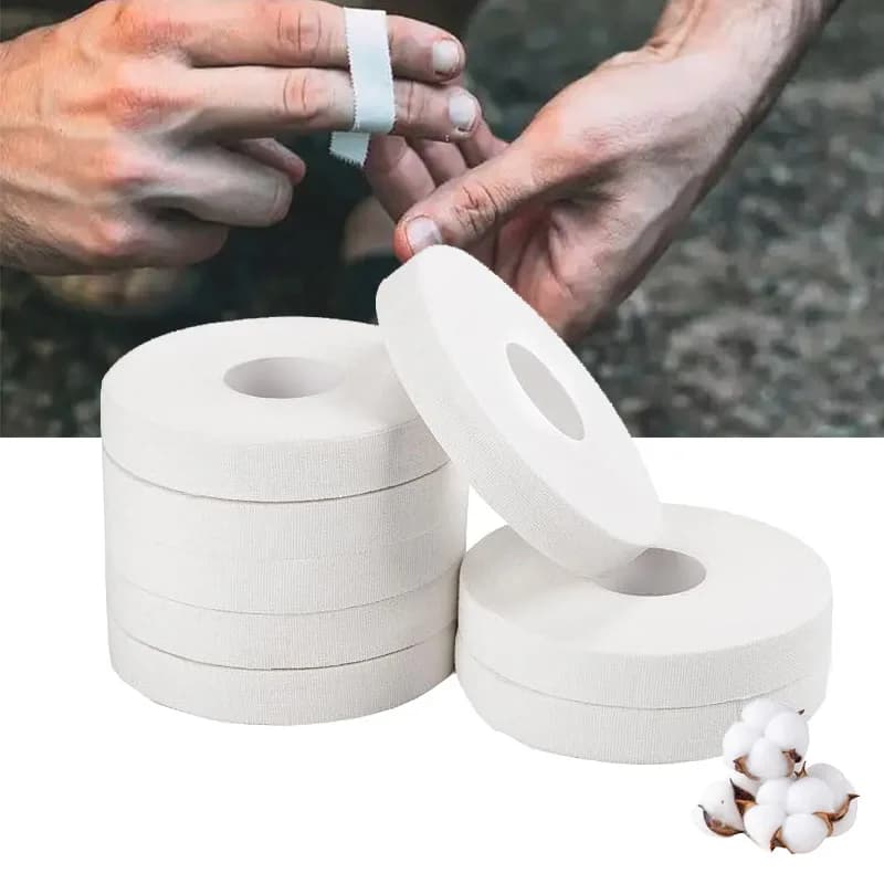 Nastro per dita da 3/6 pezzi Nastro sportivo bianco da 0,5 pollici per dita Piedi Sport Arrampicata su roccia, Jiu-Jitsu, Wrestling, Judo Nastro sportivo da basket
