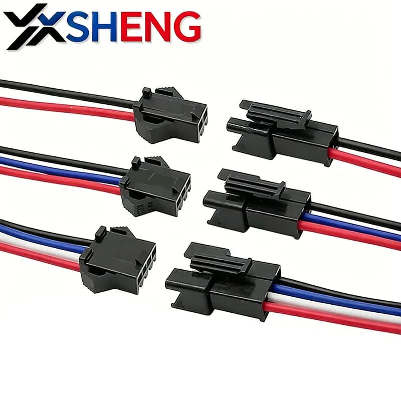 10 Pezzi Connettori JST SM da 10CM e 20CM, 2/3/4 Pin, Maschio-Femmina, per Strisce LED e Driver, Cavo Adattatore Rapido