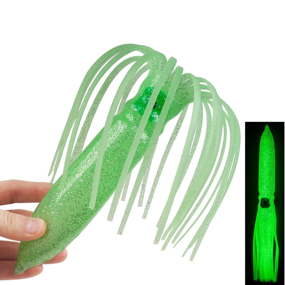 2 pezzi 30 cm grande gonna a polpo esca da traina 56g grandi gonne di calamari esche acqua salata Tuan Shark esca da pesca artificiale