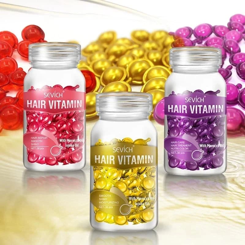 Capsula of vitamin for hair Keratin complex Hair care Repair serum for damaged hair Anti-loss Moroccan capsules