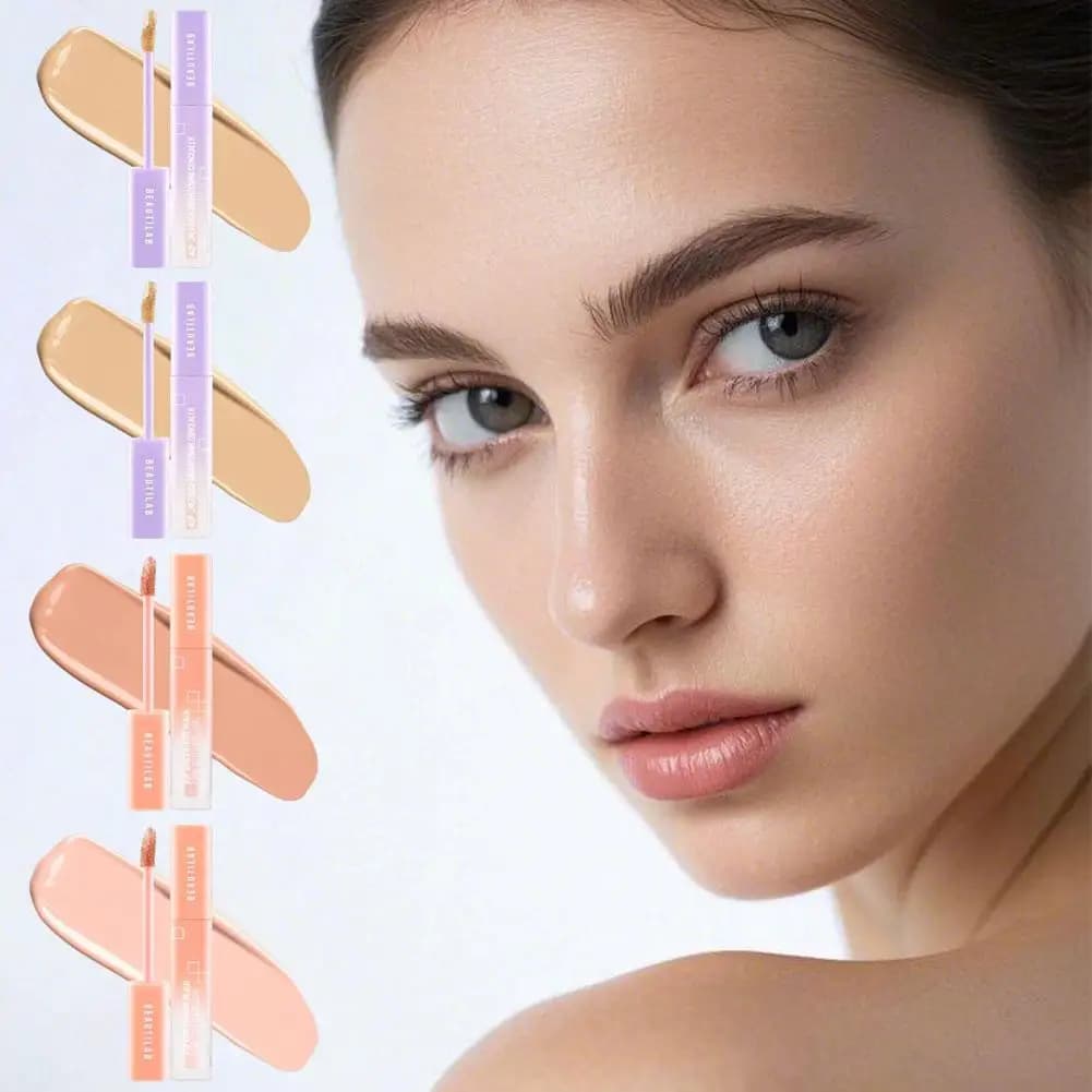 Correttore Leggero al Profumo di Pesca da 2,5ml, Copre Macchie, Segni dell'Acne, Occhiaie, Illumina il Tono della Pelle, Naturale e Duraturo, Copertura Totale