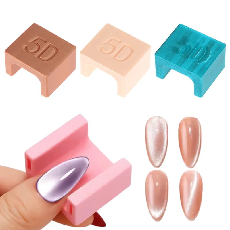 Bastoncino magnetico a forma di U per effetto occhio di gatto 5D, strumento magnetico per smalto gel occhio di gatto, manicure fai da te, nail art