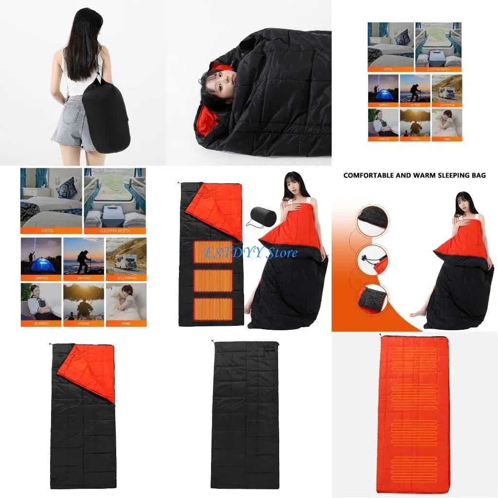 G6DE Heated hut bag with USB propulsion for camping Office Temperature changeable 3 Heat configuration in