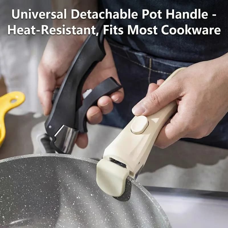 Removable Tableware Pan Handle Tableware Detachable Replacement Clip Hand Grip Kitchen Frying Pan Cookware Accessories