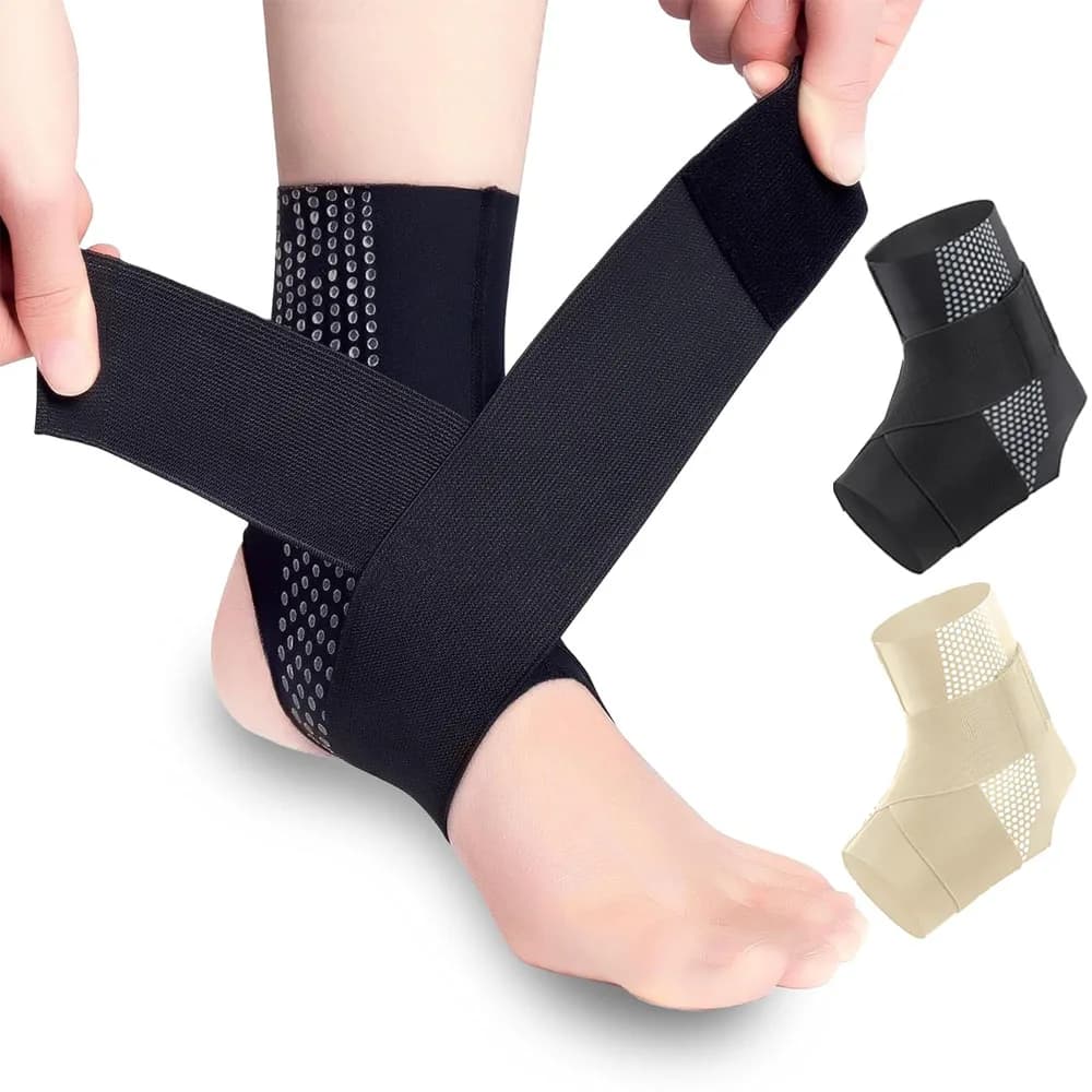1 pezzo di tutore per caviglia per donna uomo, manica di compressione per caviglia, tutore per fascite plantare, sollievo per fascite plantare, calzini di supporto per arco plantare
