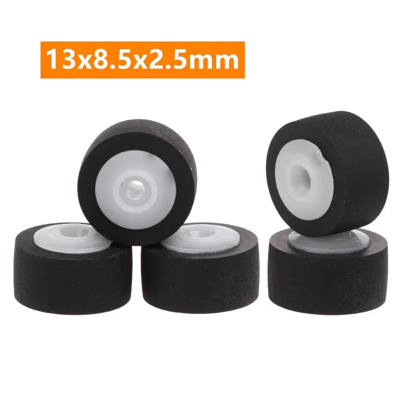 5Pcs puleggia della cinghia della ruota registratore di pressione in gomma cassetta Deck Pinch Roller Tape lettore Stereo 13x8.5x2.5mm Pinch Roller