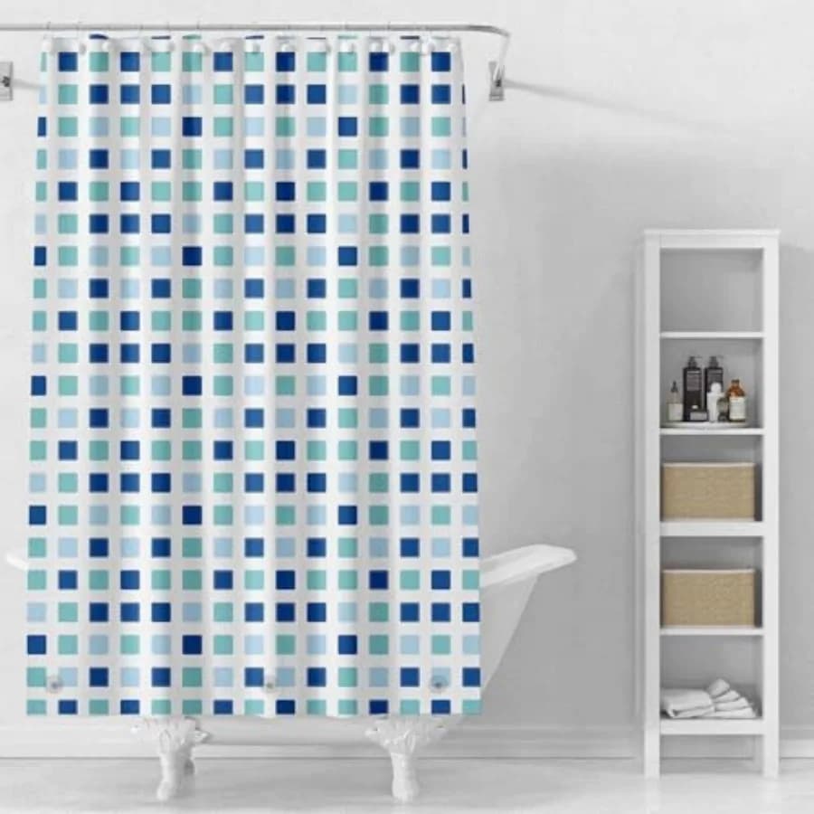 Shower Curtain Liner, 4G PEVA Shower Liner, Plastic Peva Waterproof Shower Curtains, 72x72 inch with Grommet Holes 3 Magnetic W
