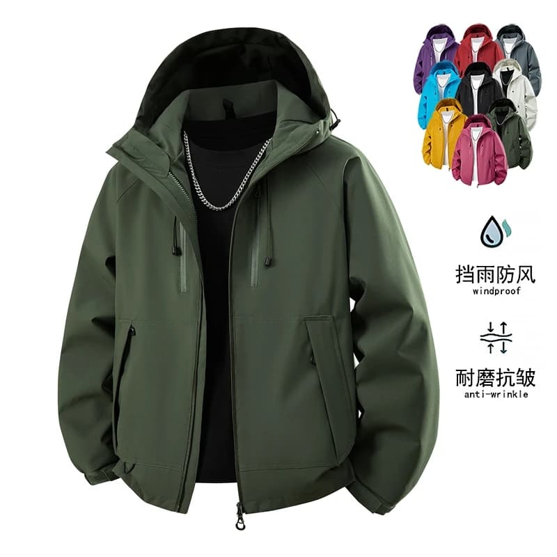 Cycling Hiking Jackets Waterproof Windbreaker Men Women Outdoor Fishing Coats Climbing Windproof Jackets Camping Hooded Coat 4XL