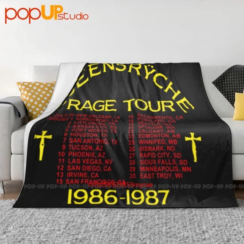 New Dtg Dtf Queensryche Rage For Order Ultra-Soft Blanket Quilt Winter Sofa Cover Bed Covers