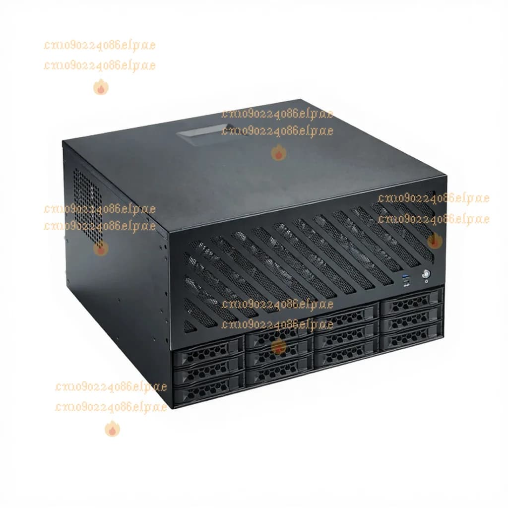 Il server di archiviazione montato su rack con telaio NAS a 12 dischi supporta la scheda principale ATX raffreddata ad acqua 360 Slot per schede ATX Power a tutta altezza