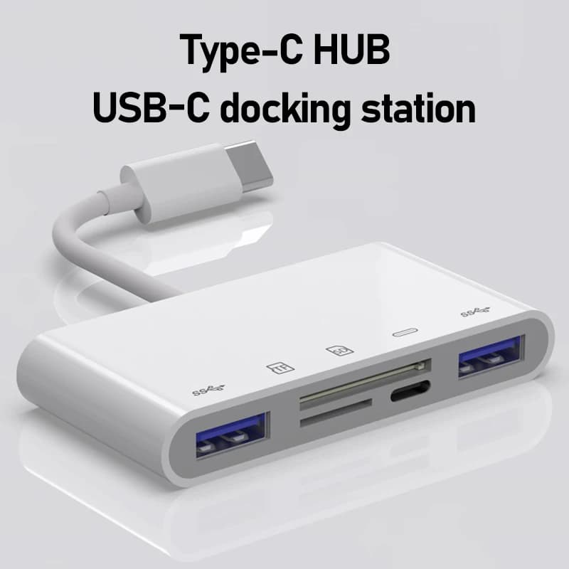 Adattatore OTG HDMI 3 5 mm Jack SD TF Lightning USB-C HUB Docking Station per iPhone Mobile iPad Tablet MacBook Accessori per laptop