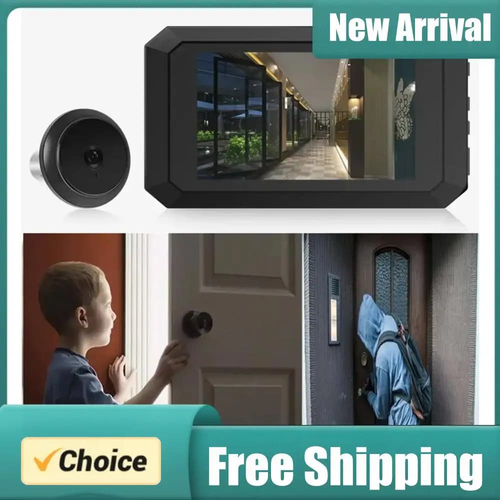 Spioncino Digitale con Visione Notturna e Registrazione Video, Telecamera per Porta con Schermo LCD da 3,97 Pollici