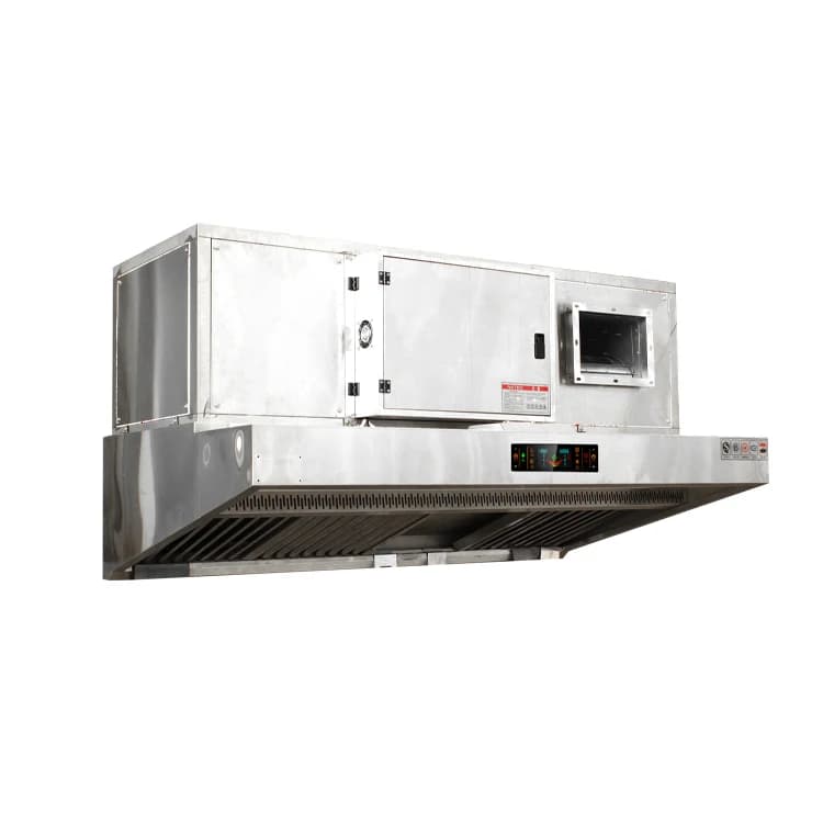 Kitchen Exhaust Hood with ESP Electrostatic Air Purifier Built in Customized Commercial Restaurant Equipment