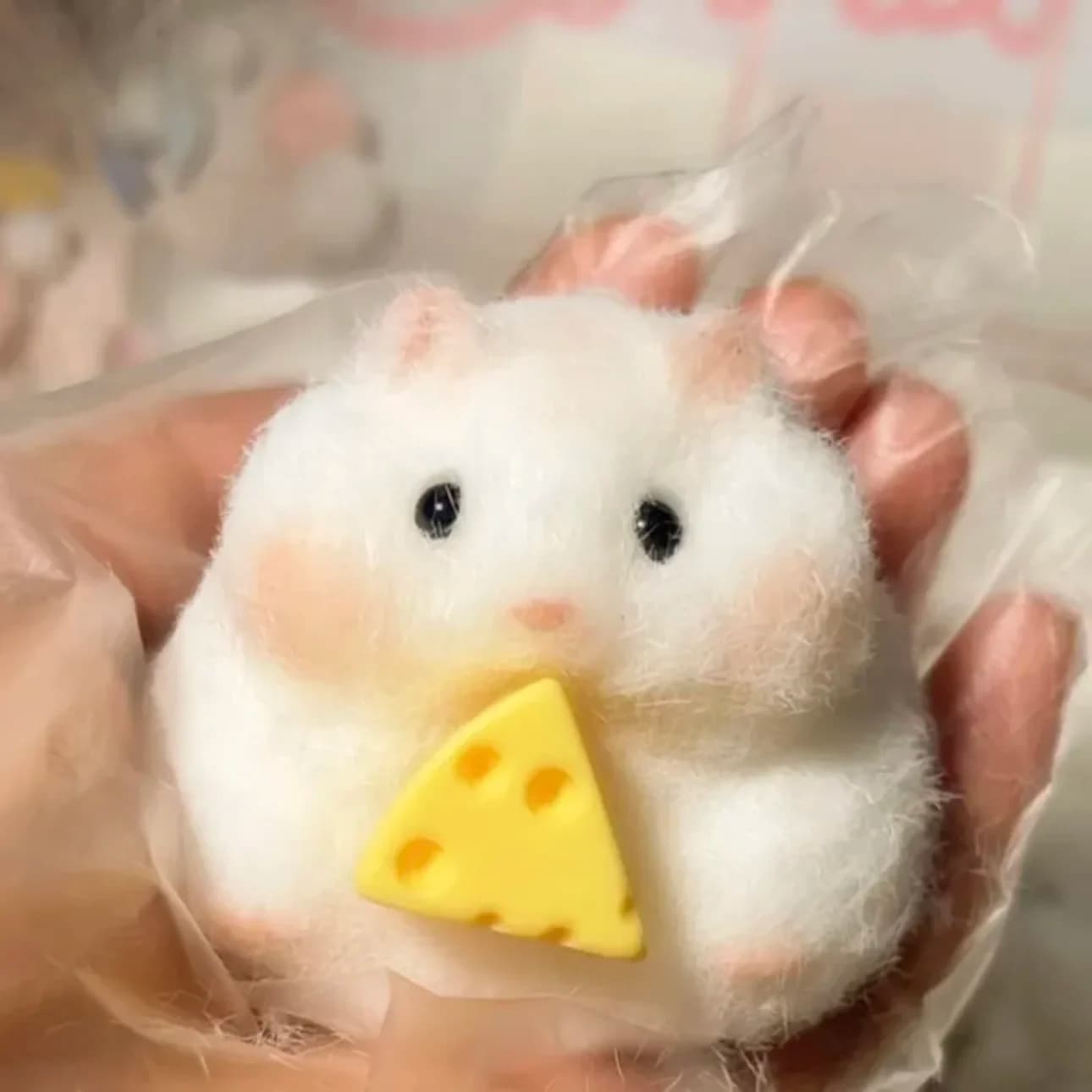 Squishy di peluche a forma di hamster Taba, giocattolo antistress in silicone, modello Mochi, BHL1205-cat