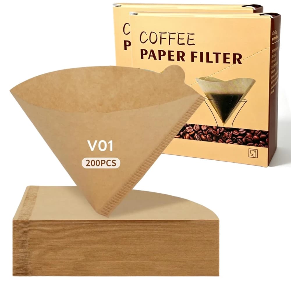 Coffee Filters 200 Count Cone Coffee Filters #2 Paper Coffee Filter 2-4 Cups for Pour Over and Drip Coffee Maker #1 Filter Paper