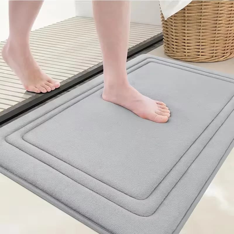 Tappetini in memory foam per bagno Tappeto da bagno super assorbente ultra morbido Tappeto comfort antiscivolo per lavaggio in lavatrice per pavimento del bagno