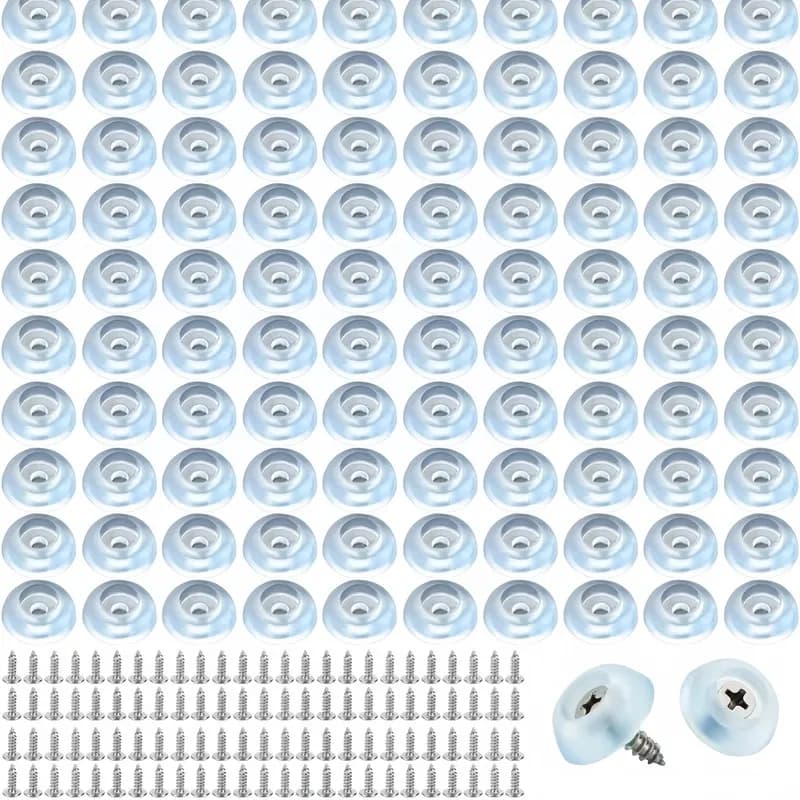 91Pcs Rubber Feet Pads, Silent Non-Slip Shockproof, for Tables & Cutting Boards