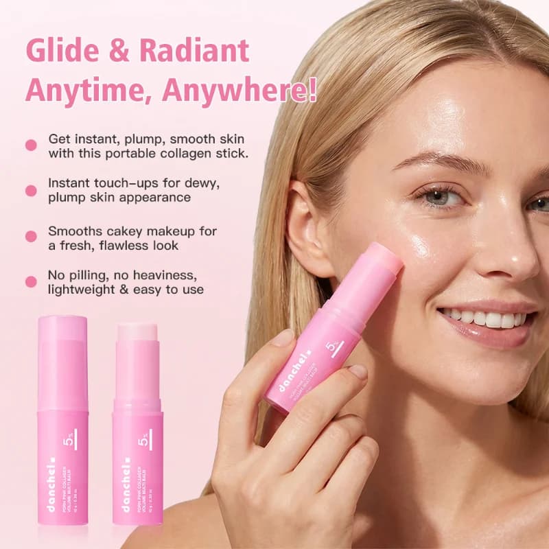 Danchel PDRN Pink Collagen Multi-Effect Balm Stick Plumping Anti Aging Brighting Moisturizing Cream for Nourishment Sjkin Care
