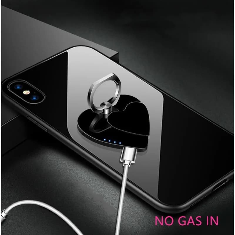 Accendino Elettronico Ricaricabile a Forma di Anello, Supporto per Telefono in Metallo alla Moda, Accendino USB (Senza Gas)