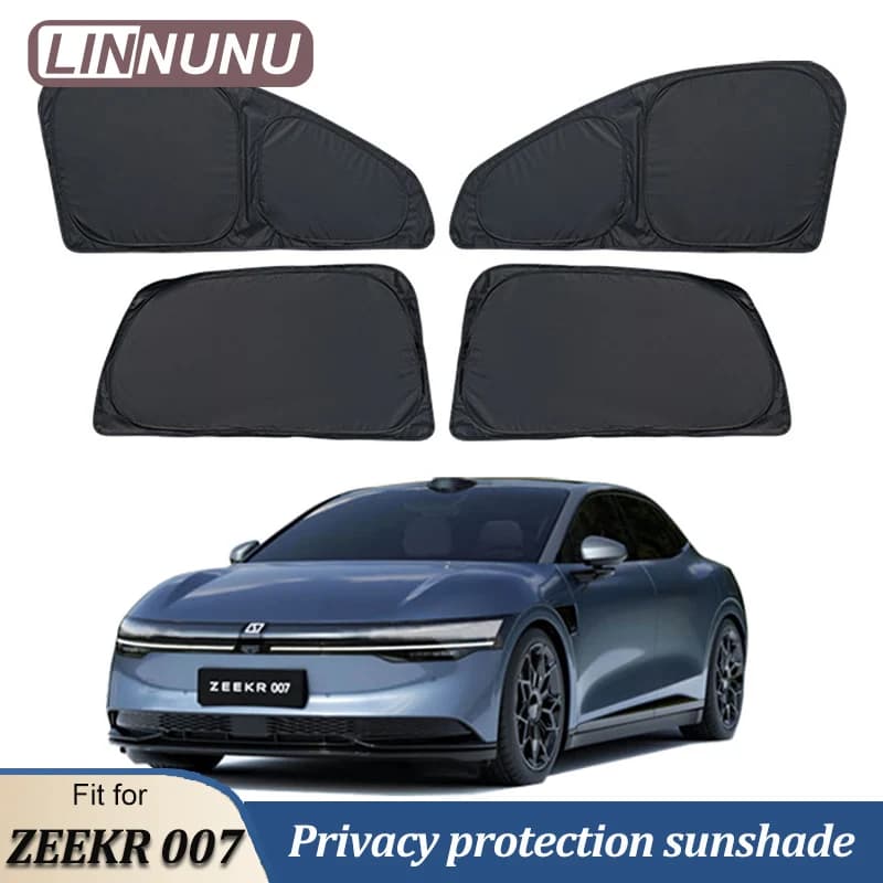 LINNUNU Per ZEEKR 007 Parabrezza Auto Parasole Blocchi UV Auto Finestra Parasole Visiera Scudo Parasole Privacy Protector Accessorio