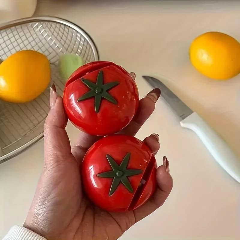 1pc Cartoon Shape of Tomato Mini Sharpeners Portable Sharpeners Mola Scissors Kitchen Gadgets Kitchen Tools