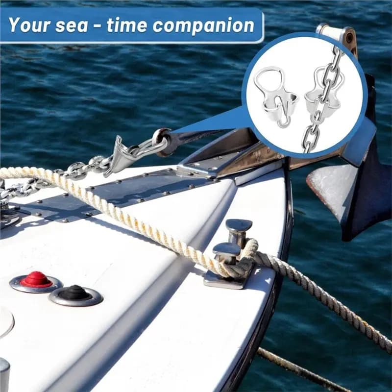【Price Drop !!】Boat Anchor Chain Lock For 8-10MM Rope Snubber Stopper Mooring Device Hardware Part