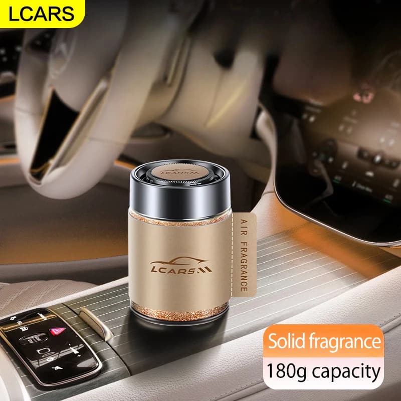 Stylish deodorant for universal car for home auto for sparkling gel paste rechargeable scented decoration with PU leather for bag