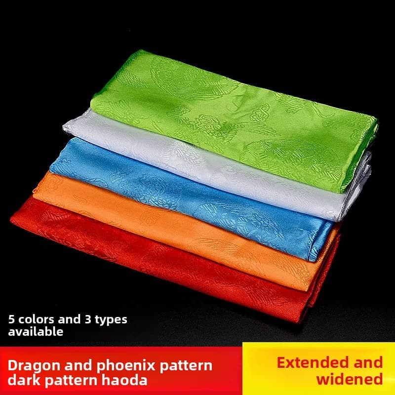 Tibetan Buddhist Supplies Embroidered Dragon Khata Scarf Tibetan Accessories Five Color Mongolian Khata