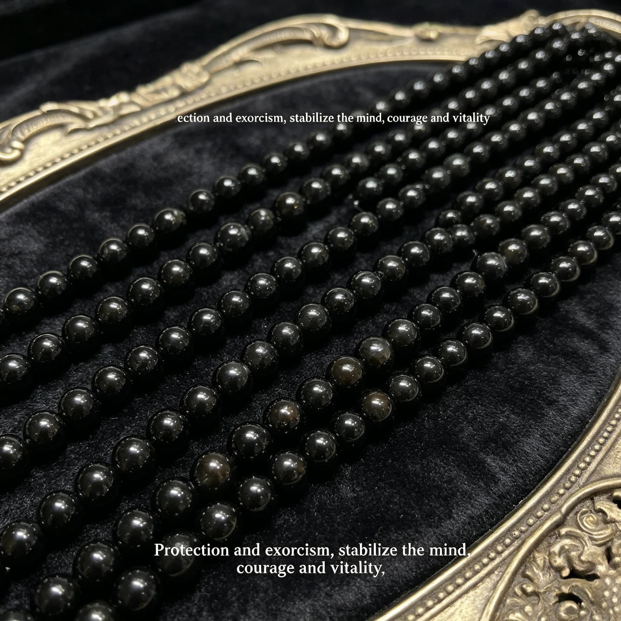 Natural Onyx Loose Beads 4 6 8 10mm Round Gemstone Black Stone Beads For DIY Making Bracelet Necklace Craft Jewelry Accessories