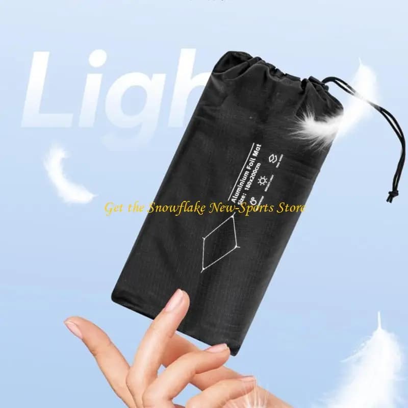 E56D Doppio lato impermeabile per vaso da pellicola per sonno cuscinetto da campeggio in campeggio in alluminio Foot Sleep Pad