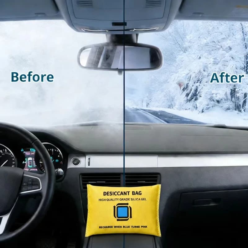 Sacchetti Deumidificanti a Reattivazione Rapida per Microonde, Assorbitori di Umidità in Silice per Armadi e Interni Auto, Sacchetti Deumidificanti Riutilizzabili