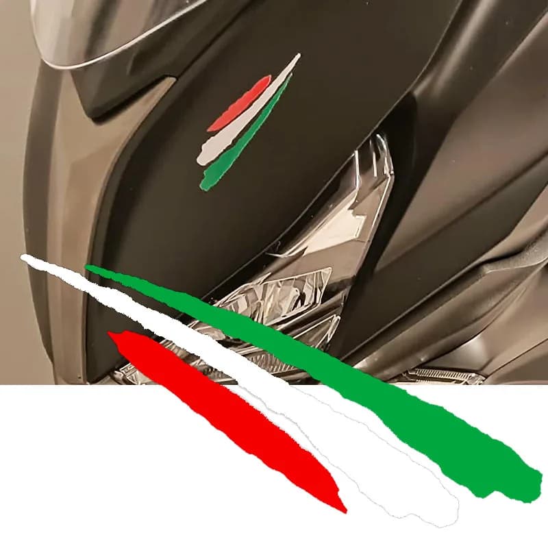 1PC Italy Flag Motorcycle Sticker Vinyl Decal Waterproof for Motorbike Fuel Tank Electric Scooter Car Bicycle Decoration