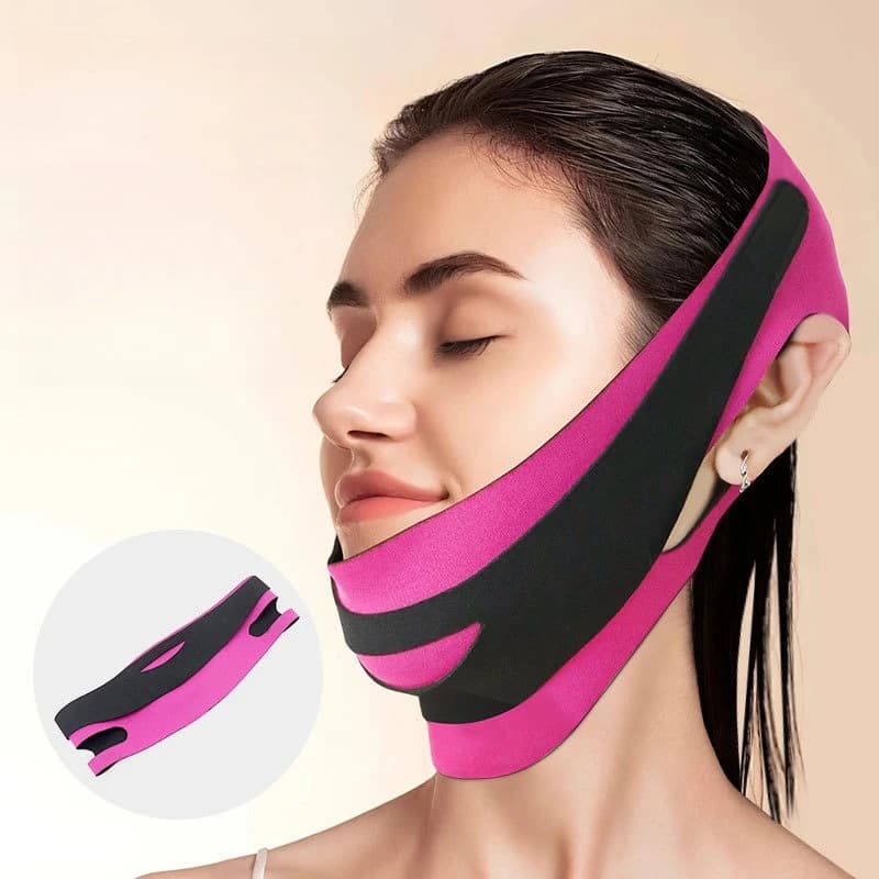 Maschera Elastica per il Viso Anti-edema, Fascia Facciale Elastica, Strumento di Bellezza Pratico per Ridurre il Gonfiore Quotidiano