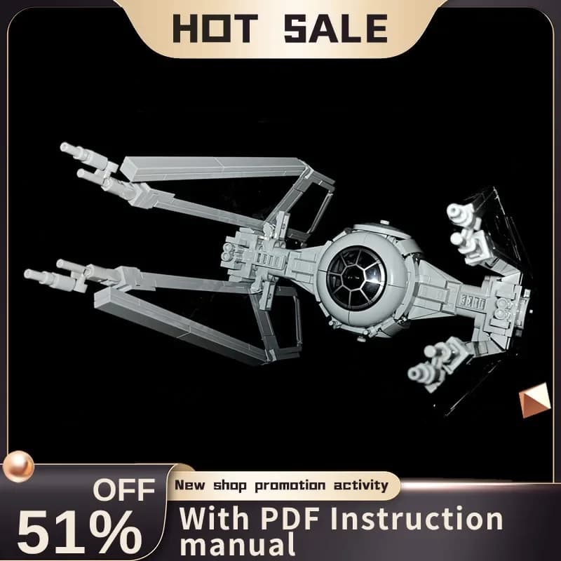 Nuovo 529 Pz Famosa Star Battle Serie di Film Moc Tie Interceptor Modello Fai Da Te Idee Creative Giocattolo Del Bambino Regalo Di Compleanno Puzzle Personalizzato