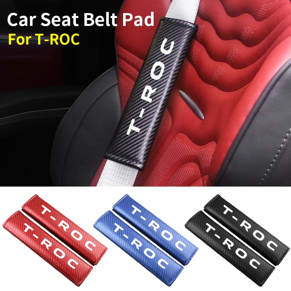 Protective Cover for Car Seat Belt Car Seat Cover for Carbon Fiber Safety Belt VW Volkswagen T-ROC