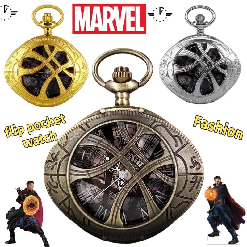 Orologio da tasca Marvel, orologio da collana cavo in stile cartone animato, carino e alla moda, un regalo creativo per il compleanno di un amico
