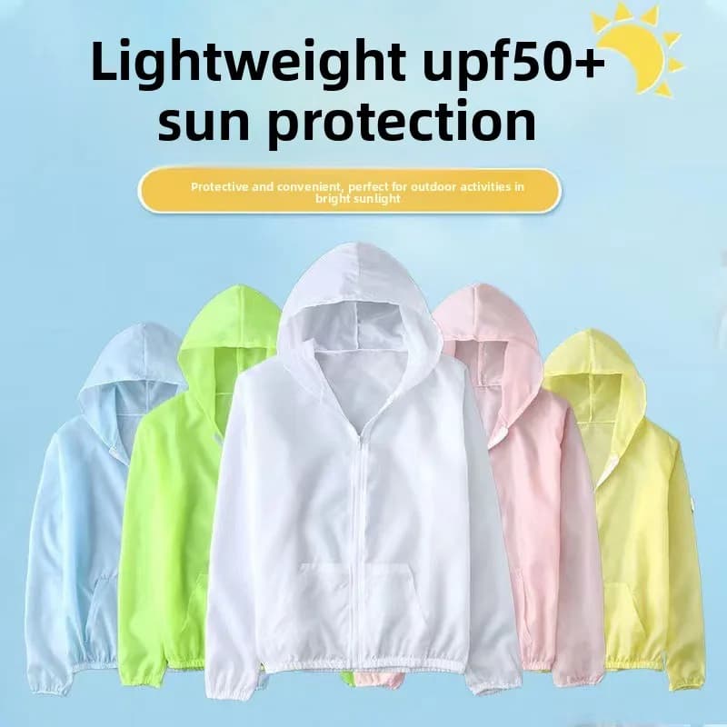 Nuova Versione Coreana Giacca Estiva Anti-UV Ultra-sottile Traspirante ad Asciugatura Rapida per Studenti Uomini e Donne