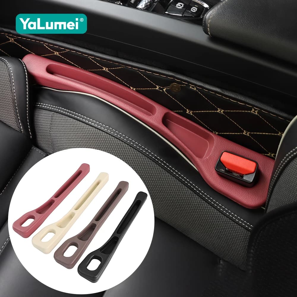 2 pezzi seggiolino auto gap riempitivo organizzatore PU universale seggiolino auto gap anti-perdite tappo striscia slot sedile gap organizzatore di stoccaggio accessori