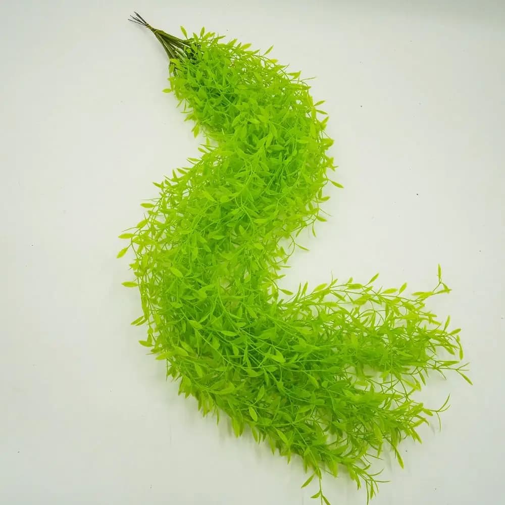 Lifelike Plastic Artificial Rattan Wall Decoration DIY Decoration Simulation Plants Fake Wicker Green Leaf Garden