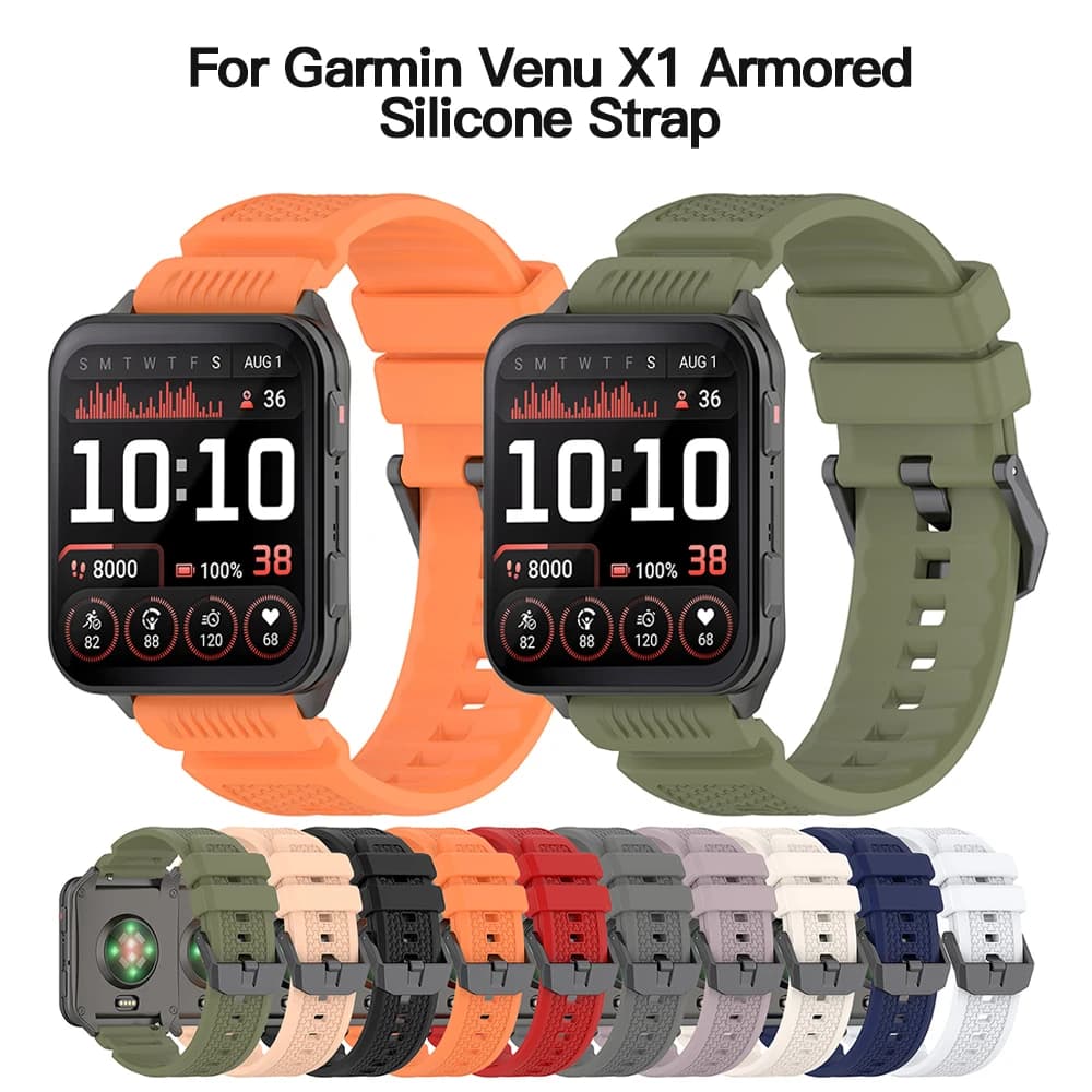 For Garmin Venu X1 Silicone Band 24mm Quick Release Strap Soft Watch Bracelet for Garmin Venu X1 Smart Watch Accessories