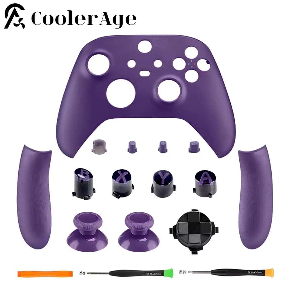 Sostituzione della copertura del guscio dell'alloggiamento per accessori controller viola Xbox Series XS senza controller