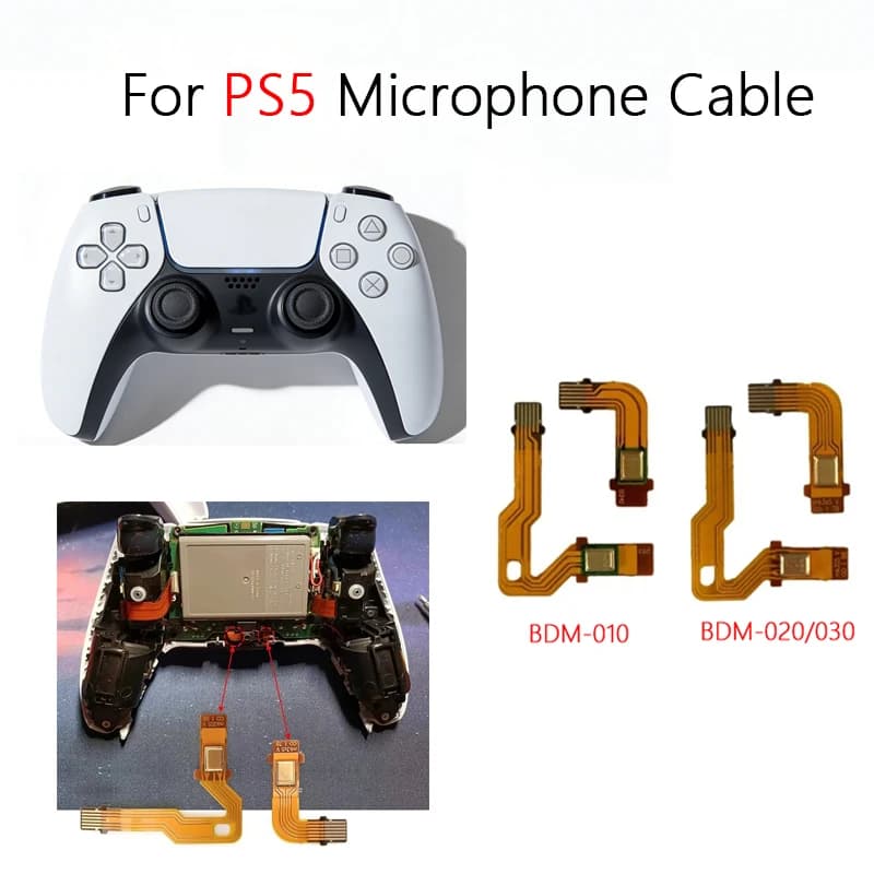 Cavo a Nastro per Microfono Interno per Controller PS5 BDM-010/020/030, 1/3 Paia di Cavi Microfono di Ricambio per Accessori PS5