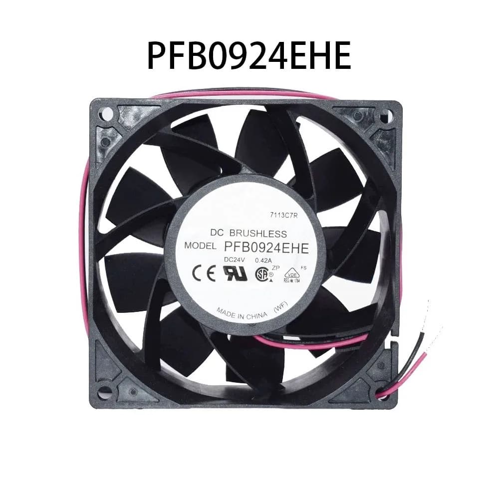 Ventola di raffreddamento inverter per radiatore PFB0924EHE per armadio elettrico a basso consumo DC24V 0,42A 92*92*38mm