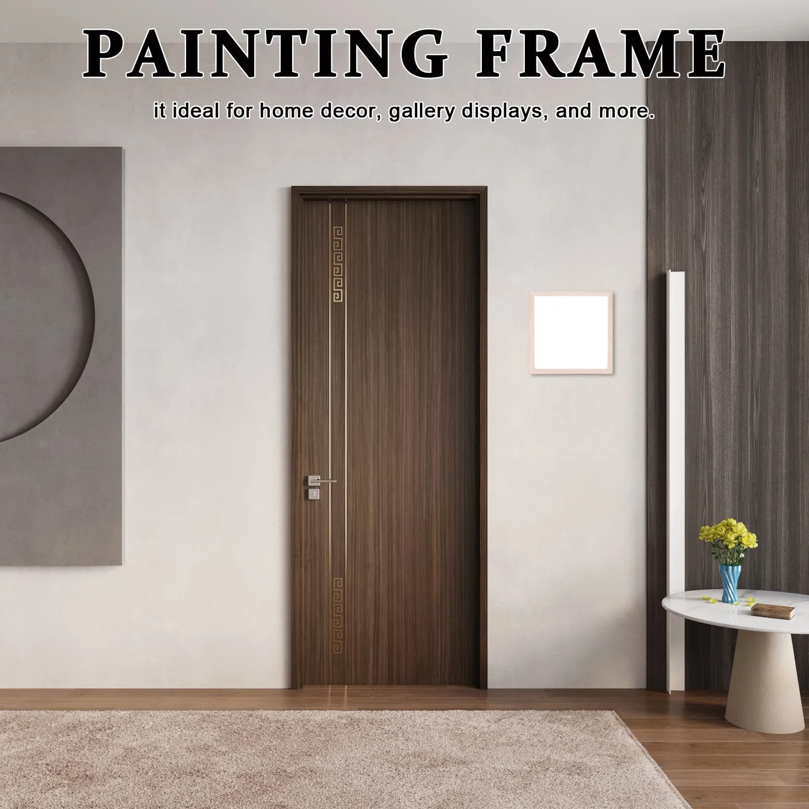 Wooden and Acrylic Frame Not Finished for Artistic Projects, Painting, Craftsmanship, Home Decoration, Table Exhibition or Walls, Modern and Unique Design, Double