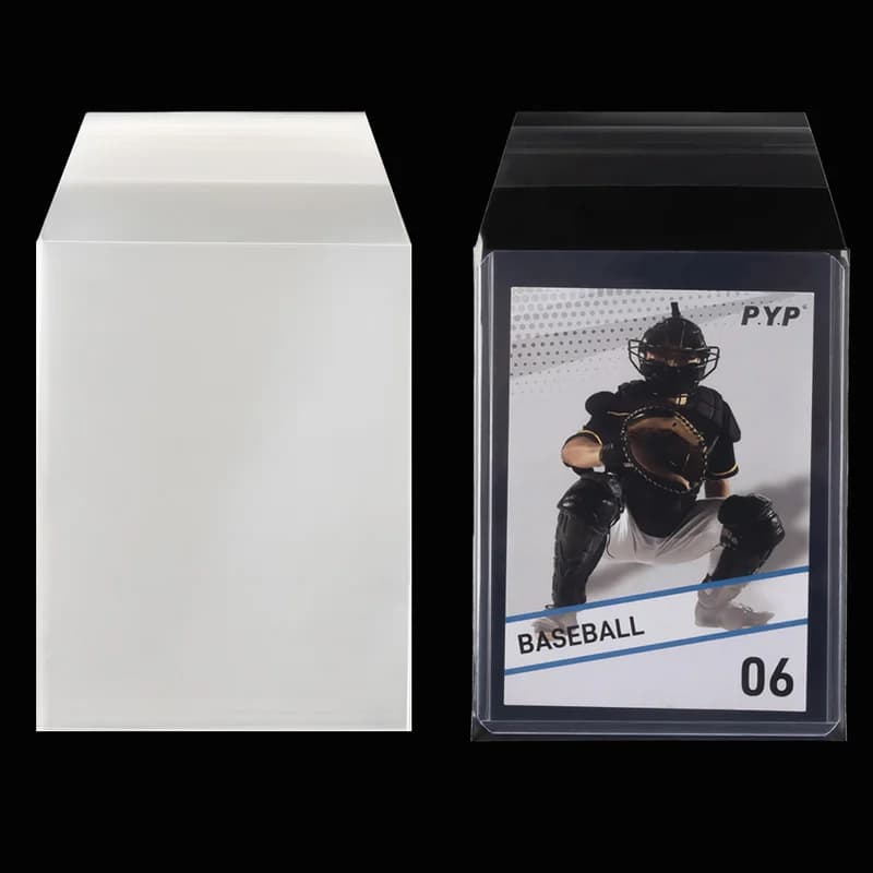 100 Pezzi Porta Carte Magnetico Trasparente Pellicola Protettiva Custodie Rigide in Plastica per Carte da 35PT-100PT Impermeabili Protettori per Carte da Gioco e Foto
