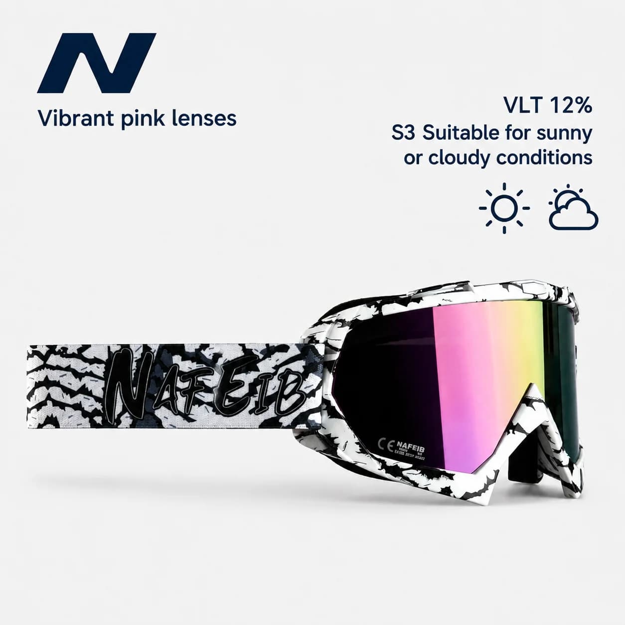 All-Season Ski & Motorcycle Goggles for Skiing Snowboarding, HD UV400 Anti-UV Lenses