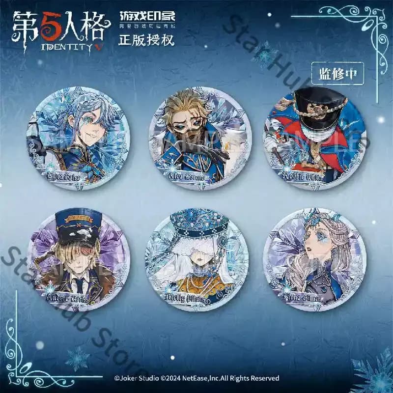 Identity V Frost Kingdom Theme Series Entomologist Hermit Badge Standing Sign Clear Card Cosplay Official Legal Copy Gifts Anime