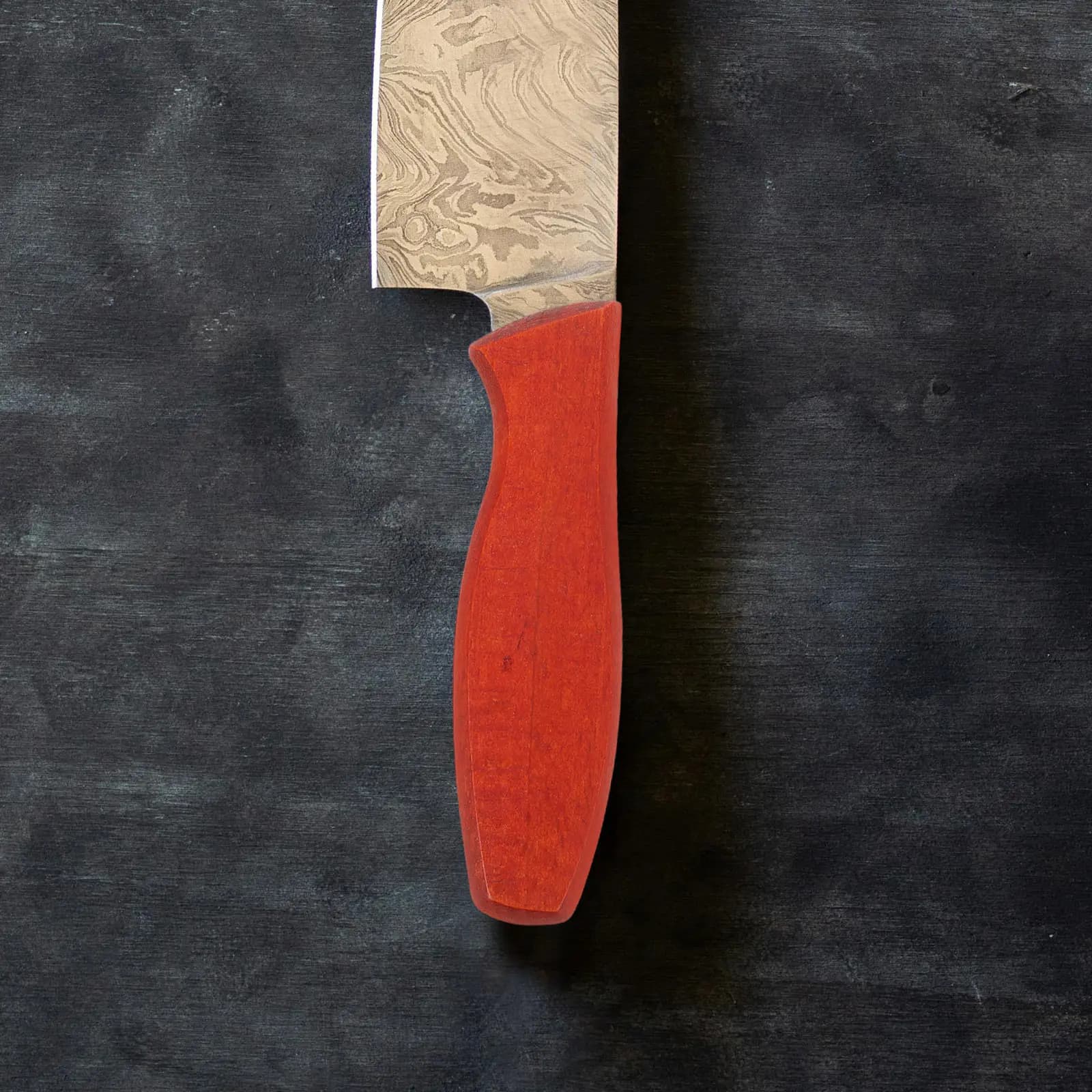 Set di 1 Manico per Coltello da Cucina in Legno Massello, 4,9 Pollici, Ergonomico, Antiscivolo, Accessorio per Riparazione Coltelli
