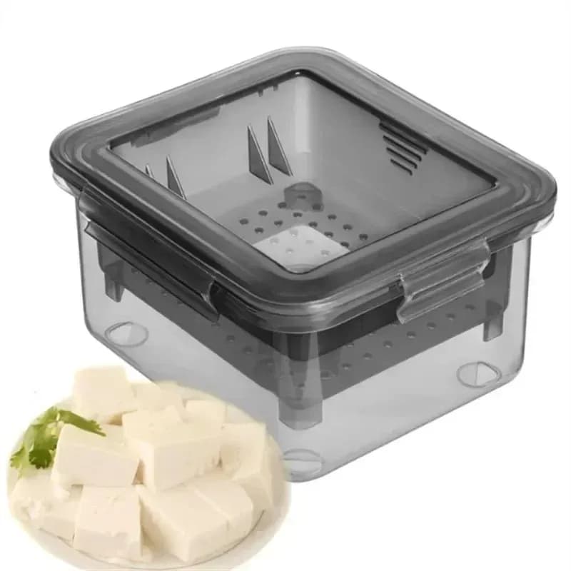 Press Kit for Tofu DIY - Latest Models 2026 - Set Soy Tofu Machine Made in Plastic Home with Cooking Stoffe